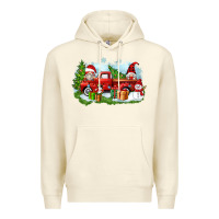 Sandshell Christmas gnomes truck Premium Hoodie - Zillion Design Studio