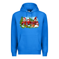 True Royal Christmas gnomes truck Premium Hoodie - Zillion Design Studio