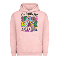 Pigment Salmon I'm ready for second grade but is it ready for me Urban Hoodie - RanaPortraitStore