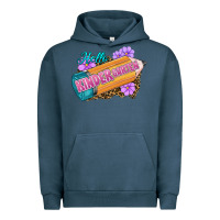 Pigment Midnight Navy Hello Kindergarten Urban Hoodie - RanaPortraitStore