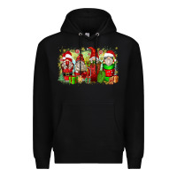 Black Christmas gnome coffee cups Premium Hoodie - Zillion Design Studio
