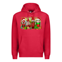 Cardinal Christmas gnome coffee cups Premium Hoodie - Zillion Design Studio
