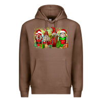 Chestnut Christmas gnome coffee cups Premium Hoodie - Zillion Design Studio