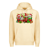 Pina Colada Christmas gnome coffee cups Premium Hoodie - Zillion Design Studio