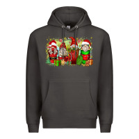 Smoke Christmas gnome coffee cups Premium Hoodie - Zillion Design Studio