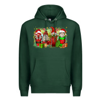 Sports Green Christmas gnome coffee cups Premium Hoodie - Zillion Design Studio