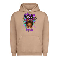 Pigment Burro minding my own business afro messy bun Urban Hoodie - texasbilliewilder