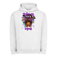 Pigment Lunar Rock minding my own business afro messy bun Urban Hoodie - texasbilliewilder