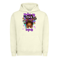 Pigment Pistachio minding my own business afro messy bun Urban Hoodie - texasbilliewilder
