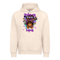 Sandshell minding my own business afro messy bun Urban Hoodie - texasbilliewilder