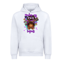 White minding my own business afro messy bun Urban Hoodie - texasbilliewilder