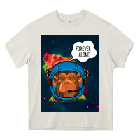 Cream Forever Alone, Monkey, Space, Monkey At Space, Heavy Core Tee - Bettercallsaul