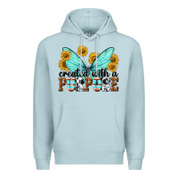 Blue Mist created with a purpose Premium Hoodie - texasbilliewilder