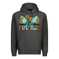 Charcoal Heather created with a purpose Premium Hoodie - texasbilliewilder