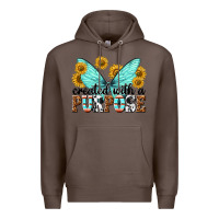 Coffee created with a purpose Premium Hoodie - texasbilliewilder