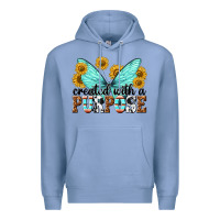Colony Blue created with a purpose Premium Hoodie - texasbilliewilder