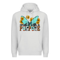 Dove Grey created with a purpose Premium Hoodie - texasbilliewilder