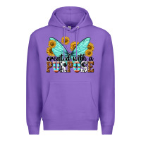 Purple created with a purpose Premium Hoodie - texasbilliewilder