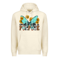 Sandshell created with a purpose Premium Hoodie - texasbilliewilder