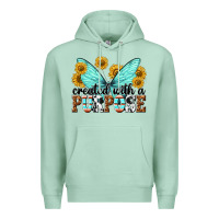Seafoam created with a purpose Premium Hoodie - texasbilliewilder