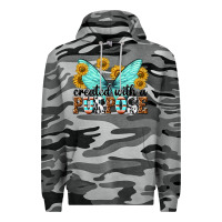 Slate Camo created with a purpose Premium Hoodie - texasbilliewilder