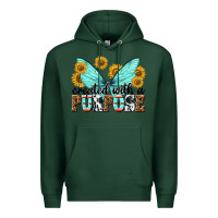 Sports Green created with a purpose Premium Hoodie - texasbilliewilder