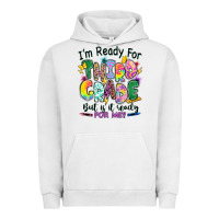Pigment Lunar Rock I'm ready for third grade but is it ready for me Urban Hoodie - RanaPortraitStore