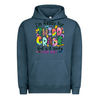 Pigment Midnight Navy I'm ready for third grade but is it ready for me Urban Hoodie - RanaPortraitStore
