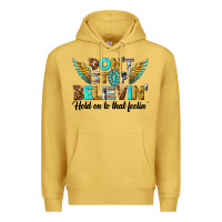Antique Gold dont stop believing Premium Hoodie - texasbilliewilder