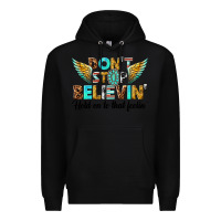 Black dont stop believing Premium Hoodie - texasbilliewilder