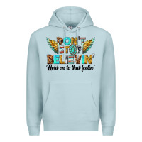 Blue Mist dont stop believing Premium Hoodie - texasbilliewilder