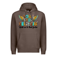 Coffee dont stop believing Premium Hoodie - texasbilliewilder