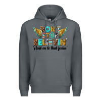 Rock dont stop believing Premium Hoodie - texasbilliewilder