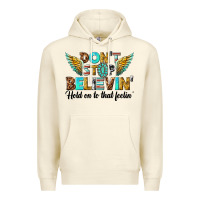 Sandshell dont stop believing Premium Hoodie - texasbilliewilder