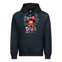 Navy afro messy bun diva life Urban Hoodie - texasbilliewilder