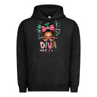 Pigment Black afro messy bun diva life Urban Hoodie - texasbilliewilder