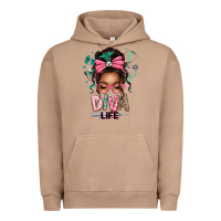Pigment Burro afro messy bun diva life Urban Hoodie - texasbilliewilder