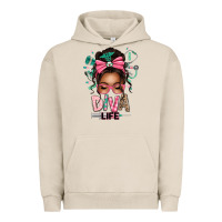Pigment French Oak afro messy bun diva life Urban Hoodie - texasbilliewilder