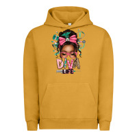 Pigment Peanut Butter afro messy bun diva life Urban Hoodie - texasbilliewilder