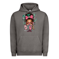 Pigment Tornado afro messy bun diva life Urban Hoodie - texasbilliewilder