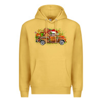 Antique Gold christmas gingerbread truck Premium Hoodie - Zillion Design Studio