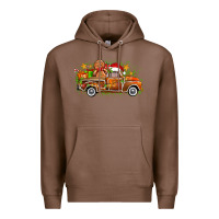 Chestnut christmas gingerbread truck Premium Hoodie - Zillion Design Studio
