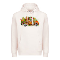 Pale Pink christmas gingerbread truck Premium Hoodie - Zillion Design Studio