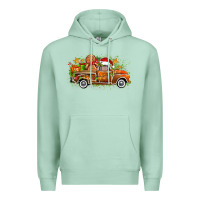 Seafoam christmas gingerbread truck Premium Hoodie - Zillion Design Studio