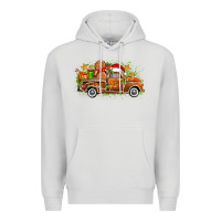 Dove Grey christmas gingerbread truck Premium Hoodie - Zillion Design Studio