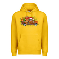 Lemon christmas gingerbread truck Premium Hoodie - Zillion Design Studio