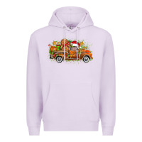 Lilac christmas gingerbread truck Premium Hoodie - Zillion Design Studio
