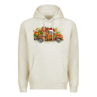 Oatmeal Heather christmas gingerbread truck Premium Hoodie - Zillion Design Studio