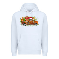 White christmas gingerbread truck Premium Hoodie - Zillion Design Studio