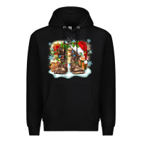 Black army christmas Premium Hoodie - Zillion Design Studio